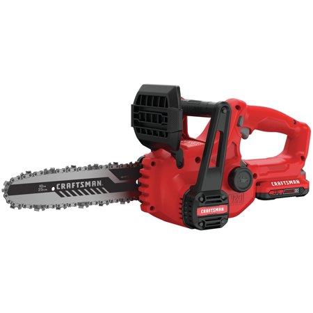 Motosierra CRAFTSMAN V20 de 20 voltios máx., 10 pulgadas, batería de 2 Ah (batería y cargador incluidos) (usada)