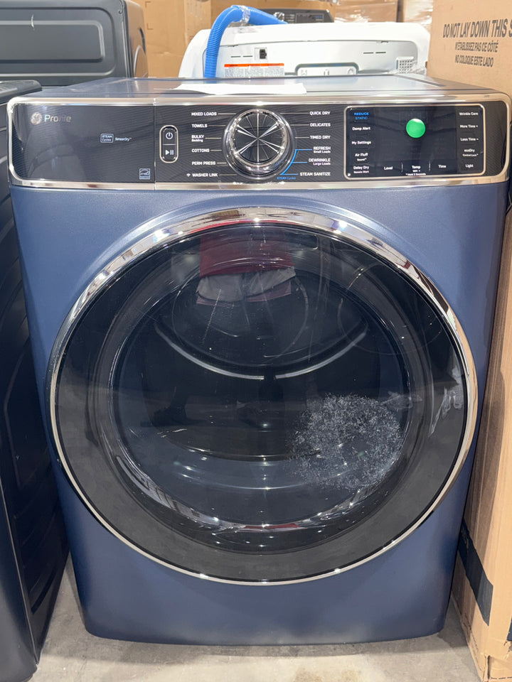 Profile 7.8 cu. ft. vented Electric Dryer in Sapphire Blue with Steam and Sanitize Cycle, ENERGY STAR (DONT LIST) (MP)
