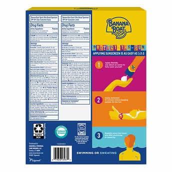 Banana Boat Ultra Performance Sunscreen SPF 50 $29