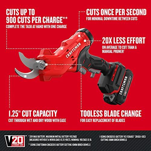 Craftsman 20 V Branch Cordless Pruners $119