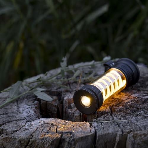 Barebones Edison Light Stick  Tumbled Steel, USB Rechargeable LED Lantern and Flashlight with 7 Modes, 40+ Hour Run Time, Camping Essentials with Magn