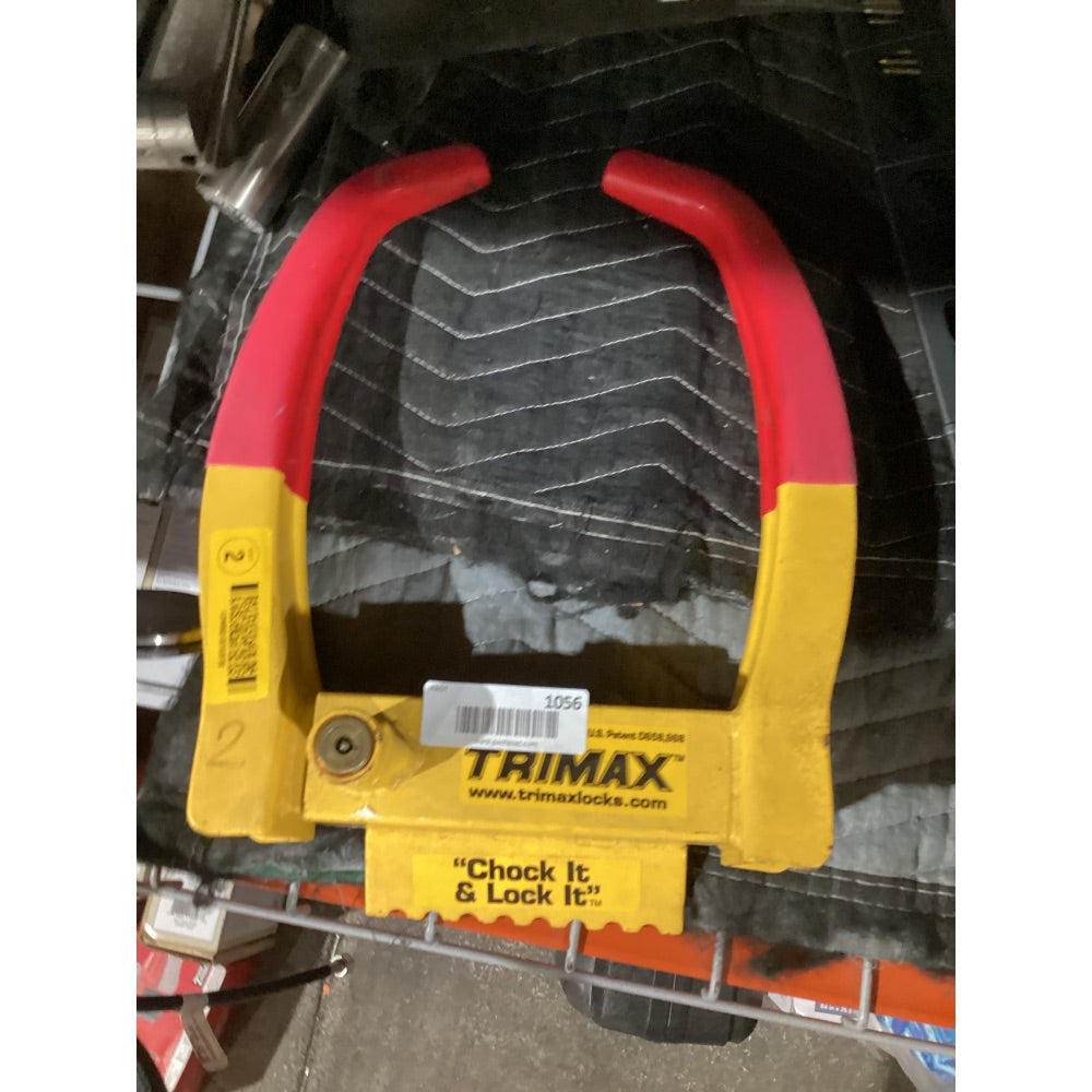 Lot # 1056 TRIMAX TCL105 RedYellow Wheel Chock Lock Used $55
