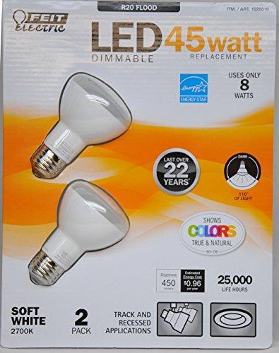 Feit Electric LED Dimmable Replacement Bulbs Soft White 2 Count