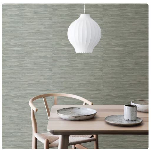 Papel tapiz autoadhesivo de vinilo abstracto verde de 2,8 m² de Allen + Roth (caja abierta)