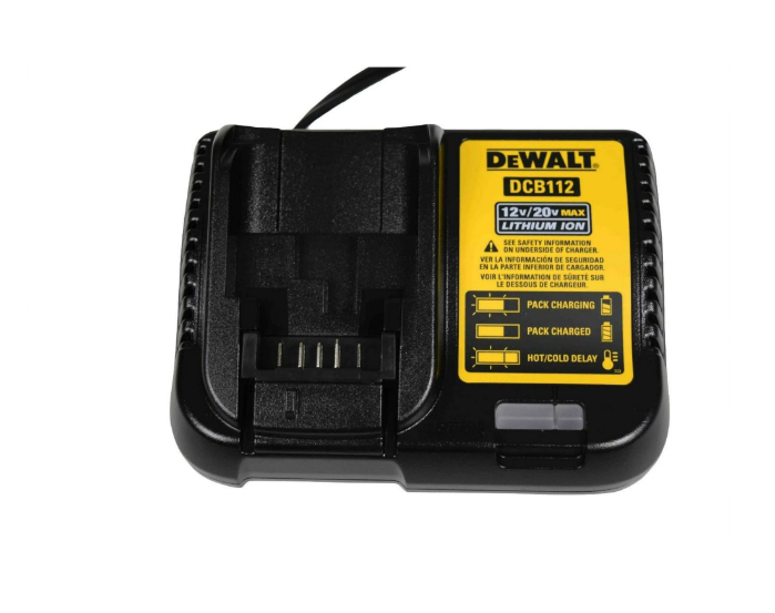 Cargador de batería de iones de litio DeWALT Max 12 V/20 V DCB112 (caja abierta)