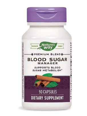 Nature's Way, Blood Sugar Manager, favorece niveles saludables de azúcar en sangre, 90 cápsulas (nuevo)