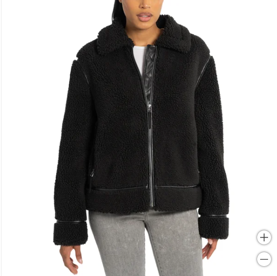 Chaqueta de motociclista de piel de oveja BEARPAW para mujer (talla pequeña)