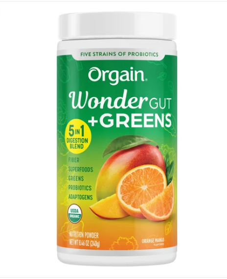 Orgain Organic Wonder Gut + Greens, Naranja y Mango, 8.46 onzas (nuevo)