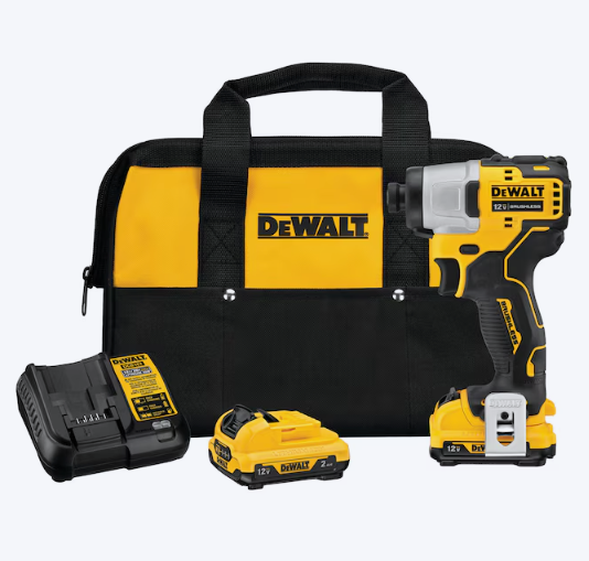 DEWALT XTREME 12-volt max 1/4-in Brushless Cordless Impact Driver (Battery Included and Charger Included and Soft Bag included)(OPEN BOX) (No Box)