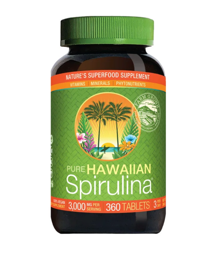 Pure Hawaiian Spirulina 3000 mg., 360 Tablets (NEW)