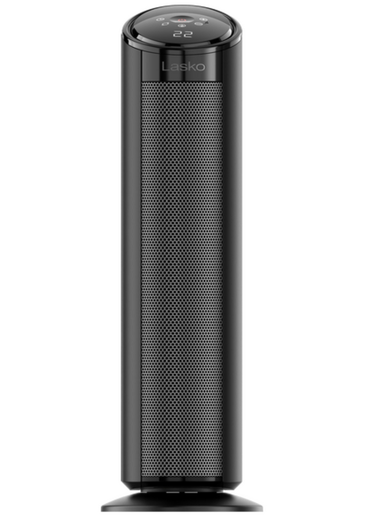 Lasko Ceramic Tower Heater with Remote Control, Black (open box)