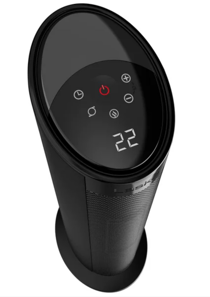 Lasko Ceramic Tower Heater with Remote Control, Black (open box)