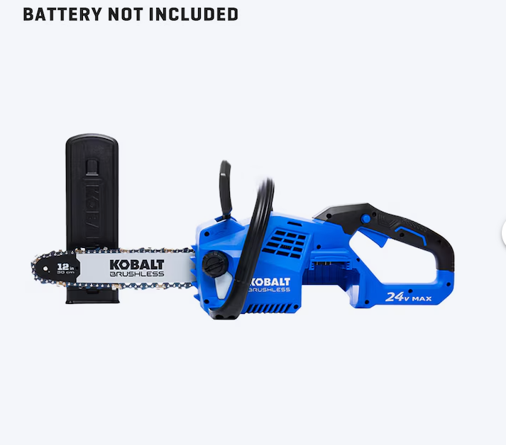 Motosierra de batería Kobalt de 24 voltios y 12 pulgadas (SOLO HERRAMIENTA) (CAJA ABIERTA)