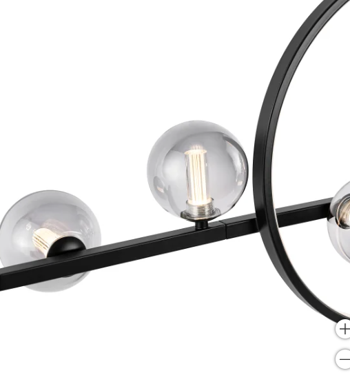 Lámpara colgante de isla LED Housemark Luna de 8 luces (nueva)