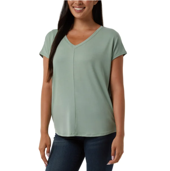 Top de cuello en V para mujer 32 Degrees (talla XS)