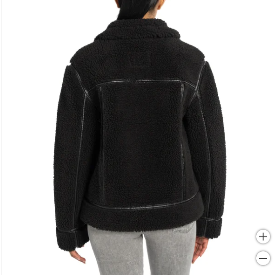 Chaqueta de motociclista de piel de oveja BEARPAW para mujer (talla pequeña)