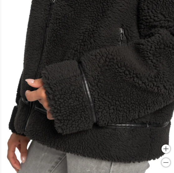 Chaqueta de motociclista de piel de oveja BEARPAW para mujer (talla pequeña)