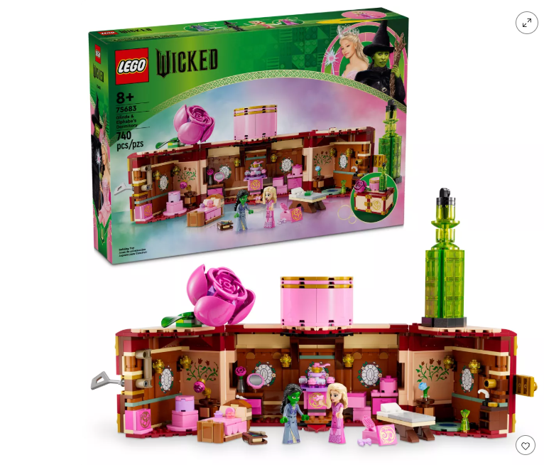 LEGO Wicked Glinda & Elphaba's Dormitory Collectible Toys 75683 (open box)