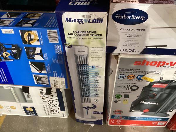 Lot # 1815 Maxx Chill 3-CFM 3 -Speed Portable Evaporative Cooler $100