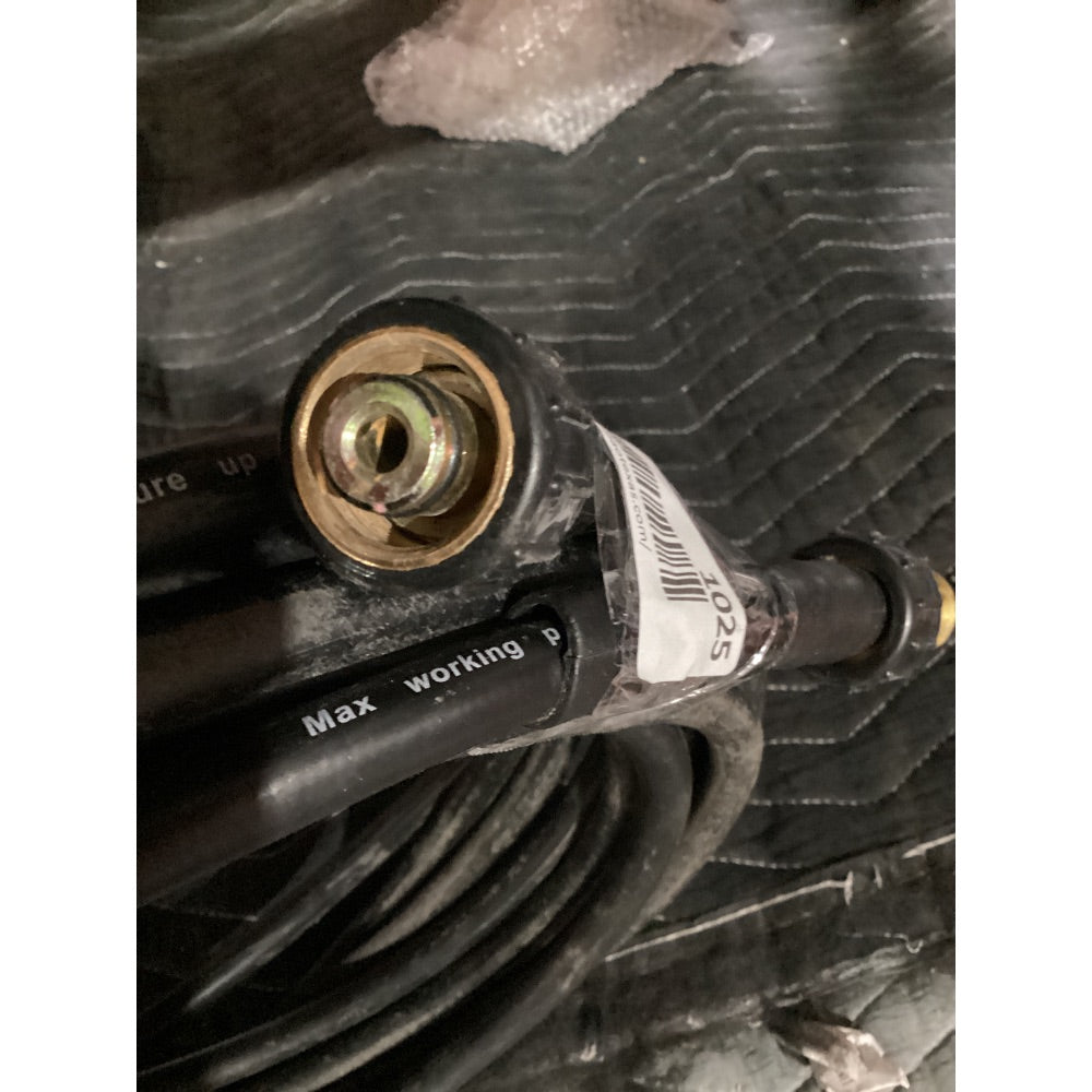Lot # 1025 High-Pressure Washer Hose, 3300 PSI, Black, with Brass Fittings