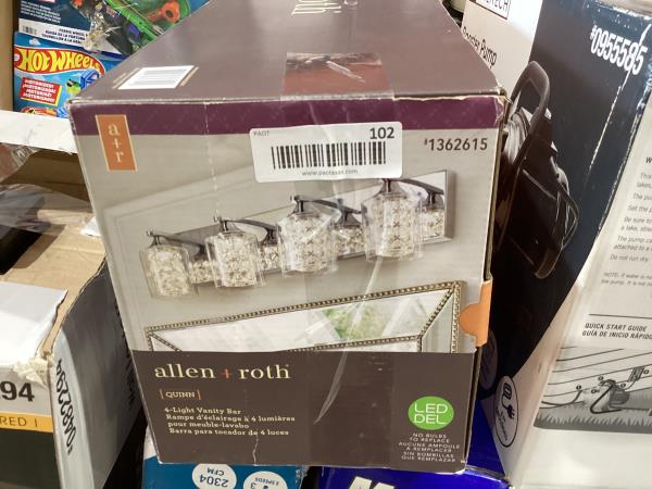 Lot # 102 Allen+Roth 4-Light Chrome Led $191