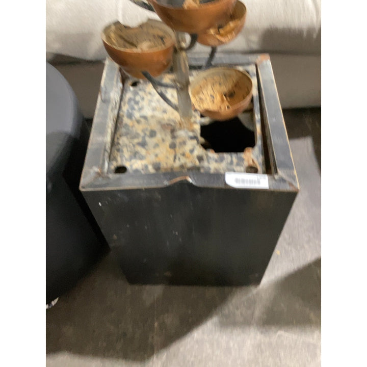 Lot # 2306 Copper  Copper fountain with tiered bowls $150