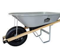 Lot # 2026 Project Source 5.5-cu ft Push Wheelbarrow $99