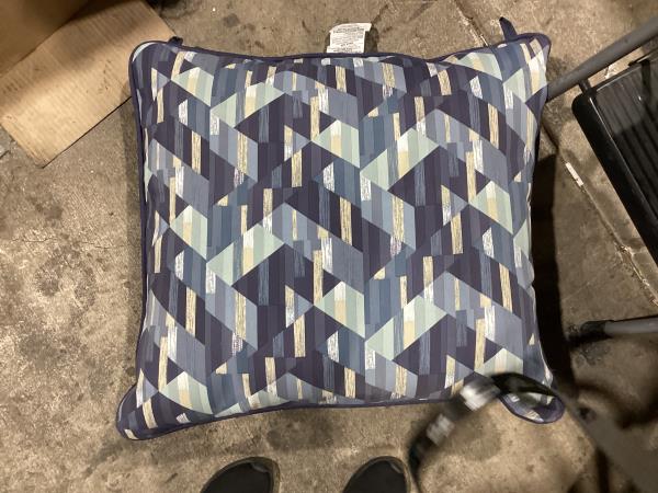 Lot # 293 Style Selections Adria Abstract Chair Cushion $60