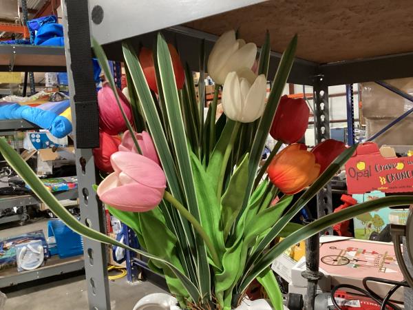 Lot # 307 Faux 23" Tulip Arrangement $39