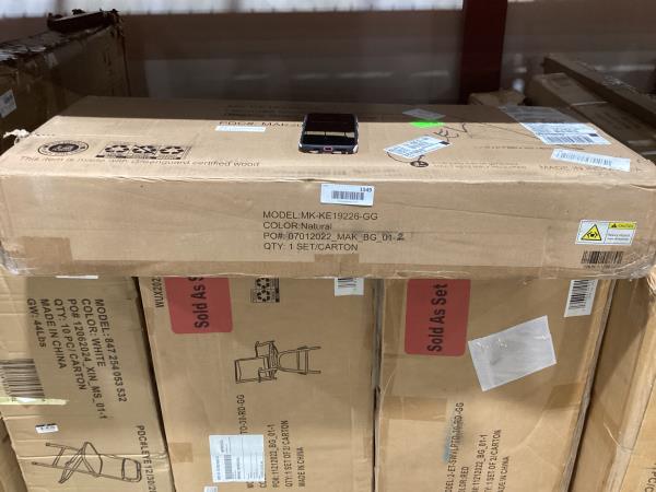 Lot # 1549 Flash Furniture MK-KE19226-GG Natural 2 Tier Display Shelf