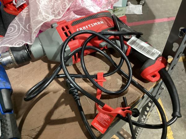 Lot # 150 CRAFTSMAN 1/2in 7A Variable Speed Hammer Drill $69