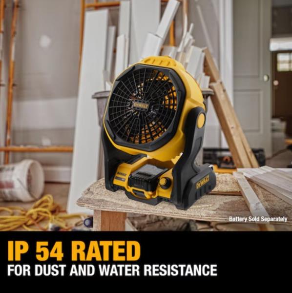 DeWALT DCE512B 20V MAX Cordless Lithium Ion Jobsite Fan - Bare Tool