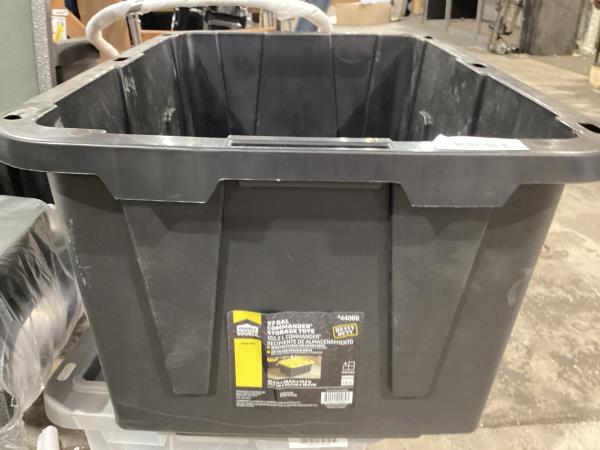 Lot # 1976 *NO LID* Centrex Plastics 27-gallon Tote $32