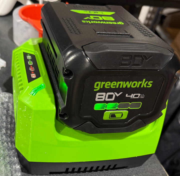 Greenworks 80V 21" Cordless Battery Brushless Self-Propelled Mower 3pc Combo Kit openbox