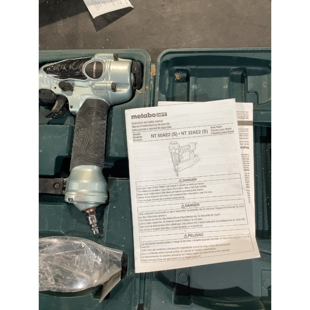 Lot # 1886 Metabo HPT 2-in 18 -Gauge Pneumatic Straight Brad Nailer $109