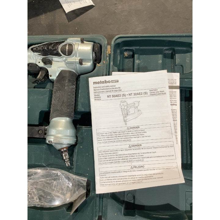 Lot # 1886 Metabo HPT 2-in 18 -Gauge Pneumatic Straight Brad Nailer $109