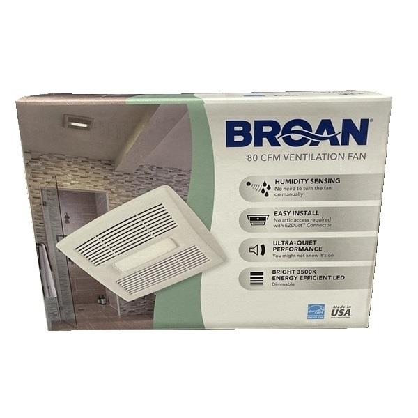 Lot # 1264 Broan Bath Ventilation Fan LED Light $170