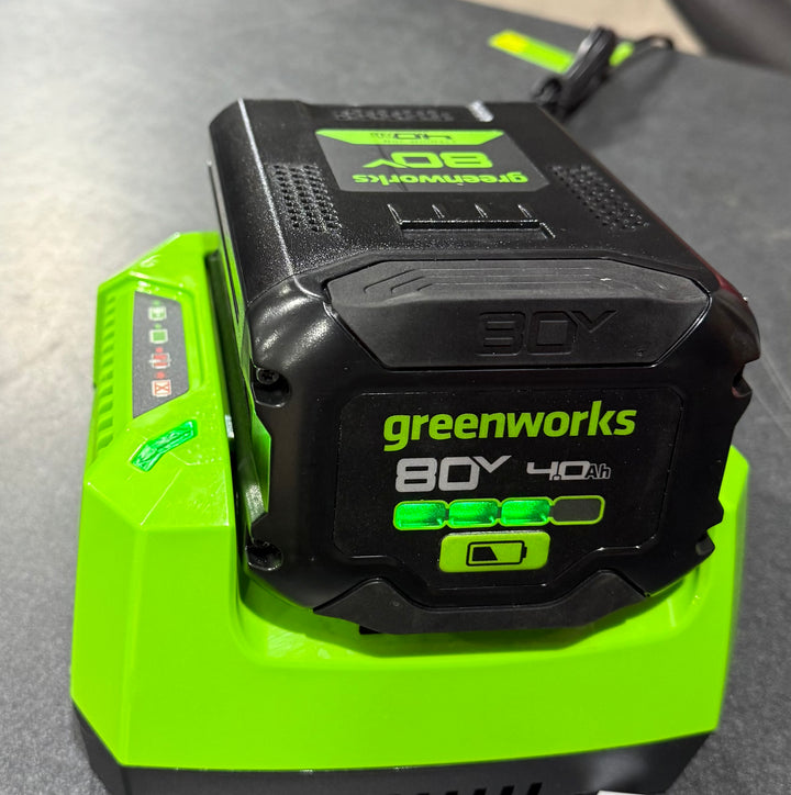 Greenworks 80V 21" Cordless Battery Brushless Self-Propelled Mower 3pc Combo Kit openbox