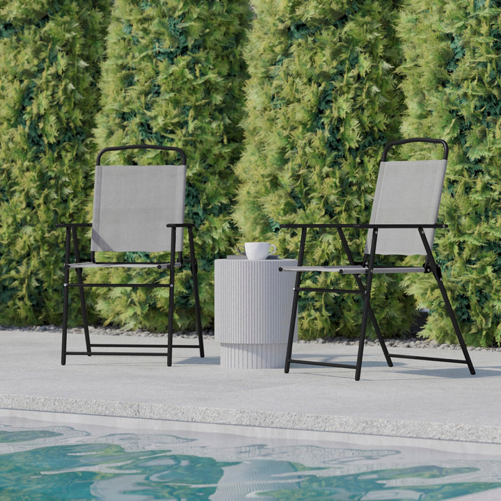 Lot # 2050 Flash Furniture 86.94 Patio Sling Chairs $86.94