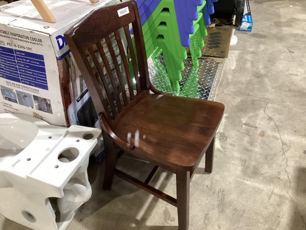 Lot # 2211 Flash Furniture Wood Vertical Back Chair $150
