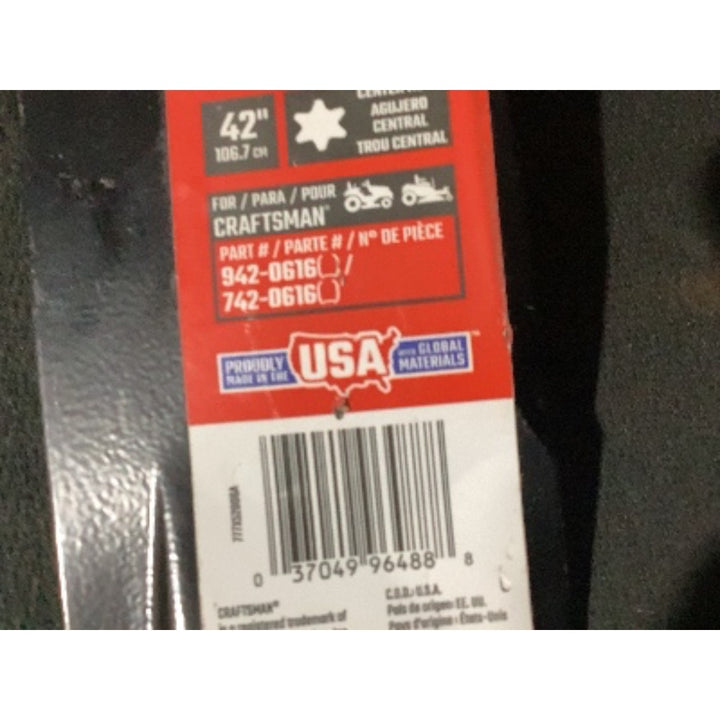 Lot # 639 CRAFTSMAN 42 Blade 6-Point Star 942-0616 $30