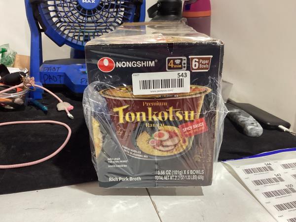 Lot # 543 Nongshim Tonkotsu Ramen Premium Noodle Soup $30