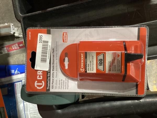 Lot # 1095 Crescent Carbon Steel Utility Razor Blade (100-Pack)