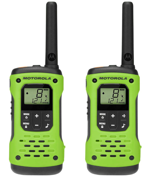 Motorola Solutions T600 35 mi. Waterproof Two-Way Radio Green 2-Pack