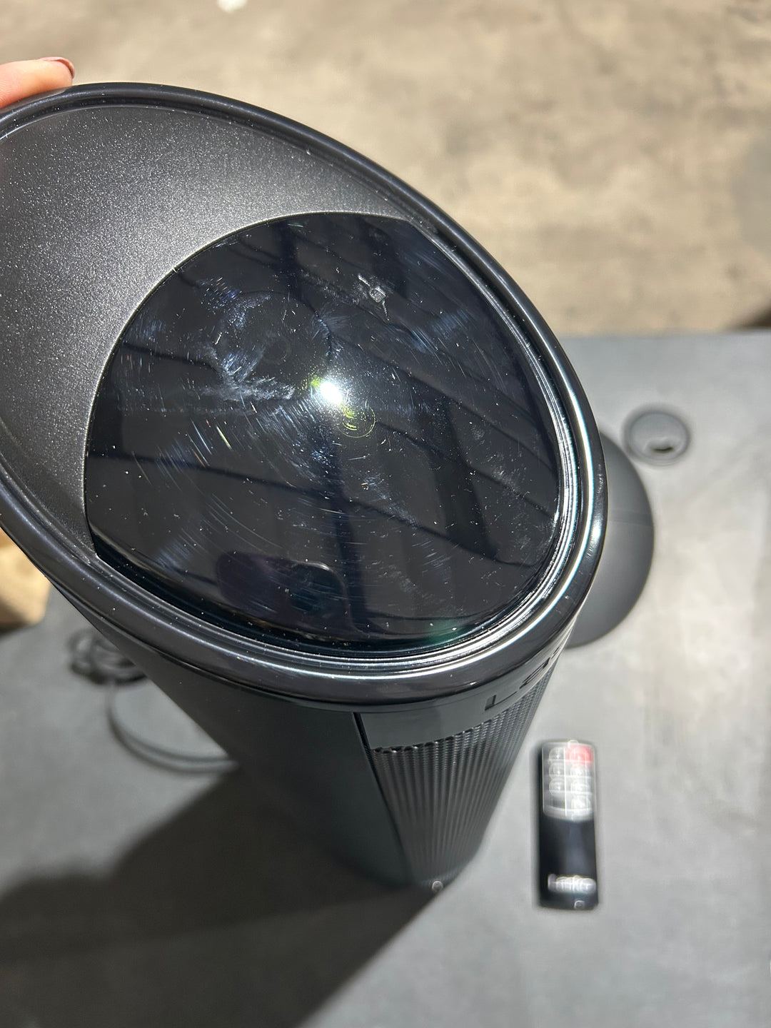 Lasko Ceramic Tower Heater with Remote Control, Black (used) (MP only)