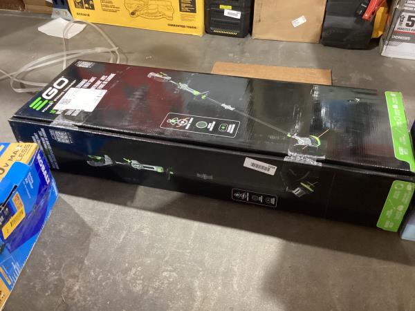 Lot # 1504 EGO POWER+ String Trimmer, Battery Powered, 16" Trimmer for Weeds and Grass with POWERLOAD, Telescopic Carbon Fiber Shaft, Includes 56V 2.5Ah Battery and Charger - ST1611T