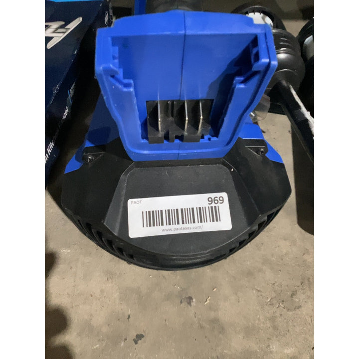 Lot # 969 Kobalt 24-Volt Max Lithium Ion 410-CFM Brushless Cordless Electric Leaf Blower $177