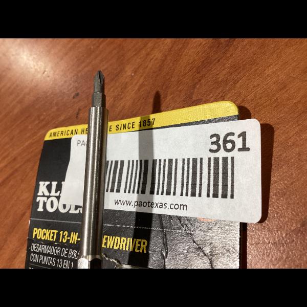 Lot # 361 Klein Tools Pocket 13-in-1 Screwdriver 3291P $25