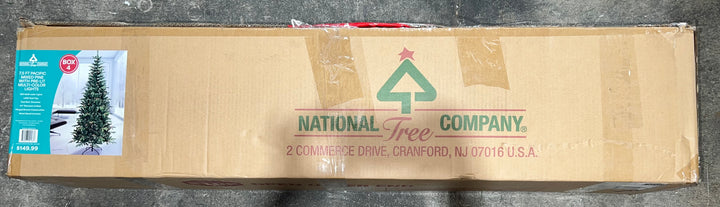 National Tree Company 7.5-ft. Pacific Mixed Pine Pre-Lit Multi-Color Lights Artificial Christmas Tree (open box)