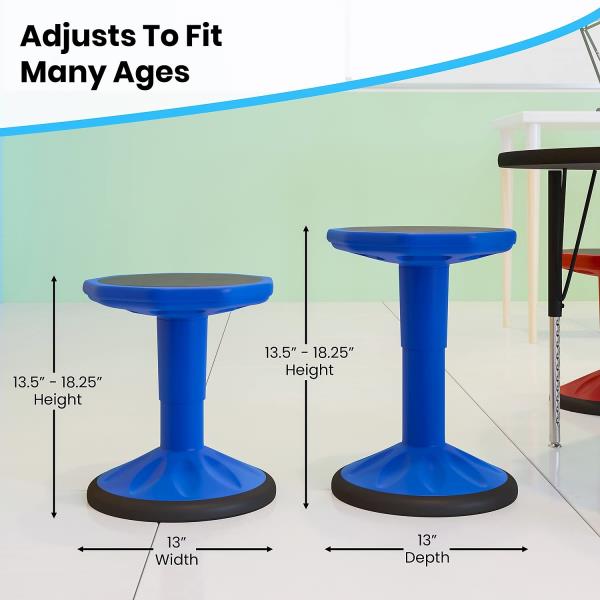 Lot # 1643 Adjustable Height Learning Stool for Classrooms$79
